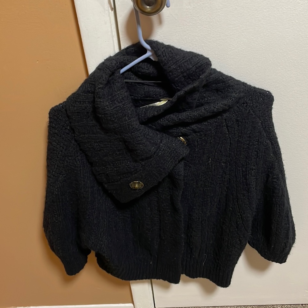 Free people sweater with medal buttons.  Gently used
